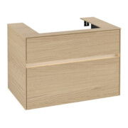 V&B Meuble sous lavabo Collaro 80x54,8x50 cm, WT mi, LED 5,7 W, Nord Oa
