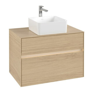 V&B Meuble sous lavabo Collaro 80x54,8x50 cm, WT mi, LED 5,7 W, Nord Oa