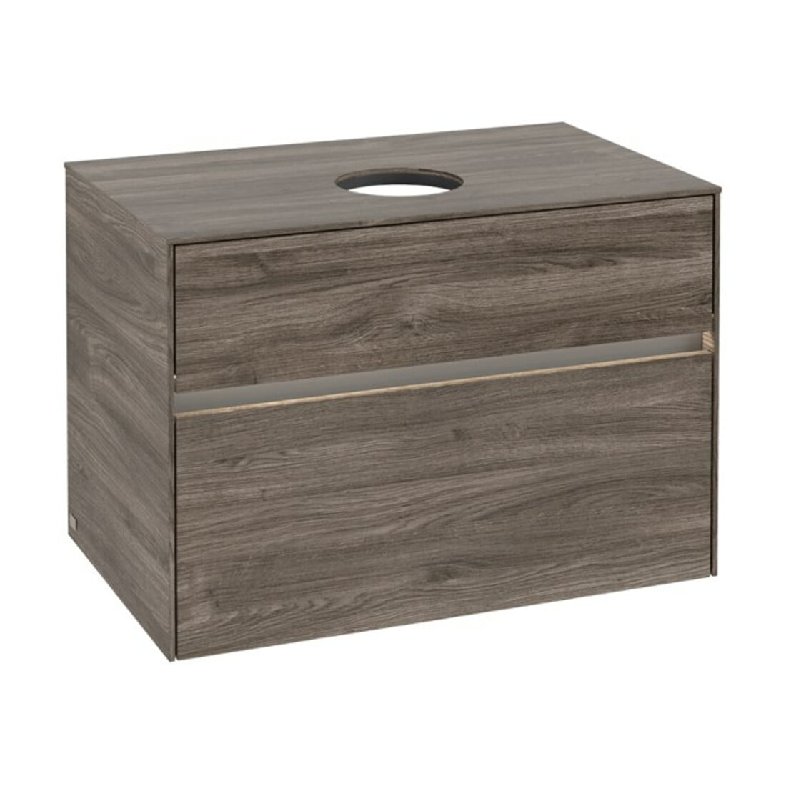 V&B Meuble sous lavabo Collaro 80x54,8x50 cm, WT mi, LED 5,7 W, st. Oa
