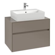 V&B Meuble sous lavabo Collaro 80x54,8x50 cm, WT mi, LED 5,7 W, Tau
