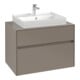 V&B Meuble sous lavabo Collaro 80x54,8x50 cm, WT mi, LED 5,7 W, Taupe-1