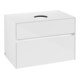 V&B Meuble sous lavabo Collaro 80x54,8x50cm, vasque centrale, blanc brillant-1