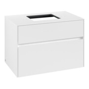 V&B Meuble sous lavabo Collaro 80x54,8x50cm, vasque centrale, blanc mat