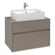 V&B Meuble sous lavabo Collaro 80x54,8x50cm, vasque centrale, bleu marine-1