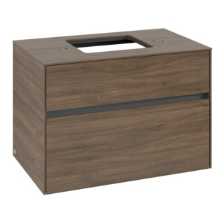 V&B Meuble sous-lavabo Collaro 80x54,8x50cm, vasque centrale, chêne Arizona