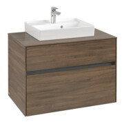 V&B Meuble sous-lavabo Collaro 80x54,8x50cm, vasque centrale, chêne Arizona-3