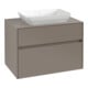 V&B Meuble sous lavabo Collaro 80x54,8x50cm, vasque centrale, chêne noir-1