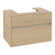 V&B Meuble sous lavabo Collaro 80x54,8x50cm, vasque centrale, chêne nordique-4