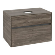 V&B Meuble sous-lavabo Collaro 80x54,8x50cm, vasque centrale, chêne stone-3