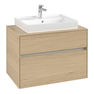 V&B Meuble sous-lavabo Collaro 80x54,8x50cm, vasque centrée, chêne nordique