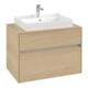 V&B Meuble sous-lavabo Collaro 80x54,8x50cm, vasque centrée, chêne nordique-1