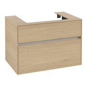 V&B Meuble sous-lavabo Collaro 80x54,8x50cm, vasque centrée, chêne nordique-3