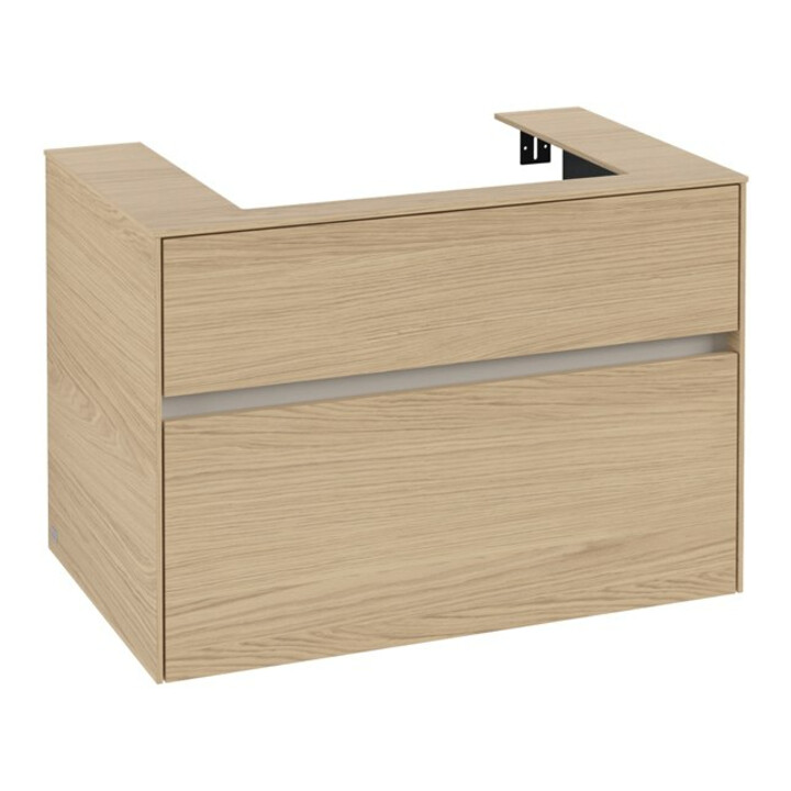 V&B Meuble sous-lavabo Collaro 80x54,8x50cm, vasque centrée, chêne nordique