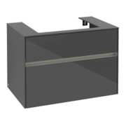 V&B Meuble sous lavabo Collaro 80x54,8x50cm, WT mi, LED 5,7 W, glo Gr-3