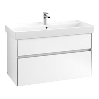 V&B Meuble sous-lavabo Collaro 95,4x54,6x44,4cm, vasque centrée, blanc mat