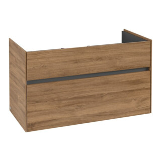 V&B Meuble sous lavabo Collaro 95,4x54,6x44,4cm, vasque centrée, chêne Kansas