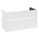 V&B Meuble sous lavabo Collaro 95,4x54,6x44,4cm, WT mi, LED 7W, blanc brillant-1