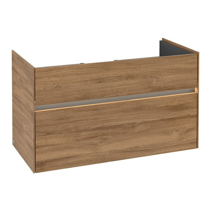 V&B Meuble sous lavabo Collaro 95,4x54,6x44,4cm, WT mi, LED 7W, Kan Oa