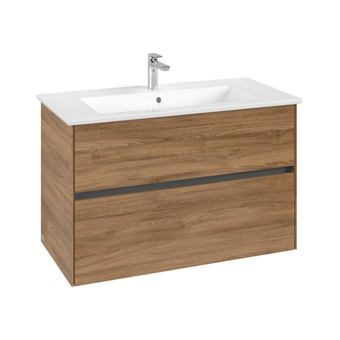 V&B Meuble sous lavabo Collaro 96,1x61x48 cm, EV central, chêne Kansas