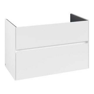 V&B Meuble sous-lavabo Collaro 96,1x61x48 cm, vasque centrale, blanc mat