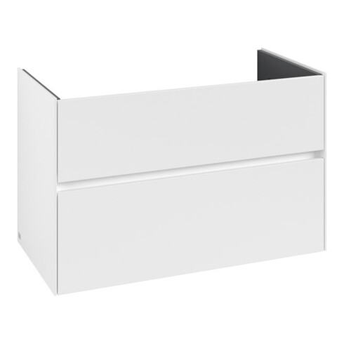 V&B Meuble sous-lavabo Collaro 96,1x61x48 cm, vasque centrale, blanc mat