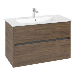 V&B Meuble sous-lavabo Collaro 96,1x61x48 cm, vasque centrale, chêne Arizona