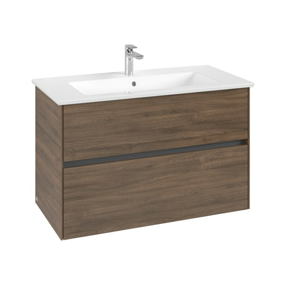 V&B Meuble sous-lavabo Collaro 96,1x61x48 cm, vasque centrale, chêne Arizona