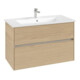 V&B Meuble sous lavabo Collaro 96,1x61x48cm, vasque centrale, chêne nordique-1