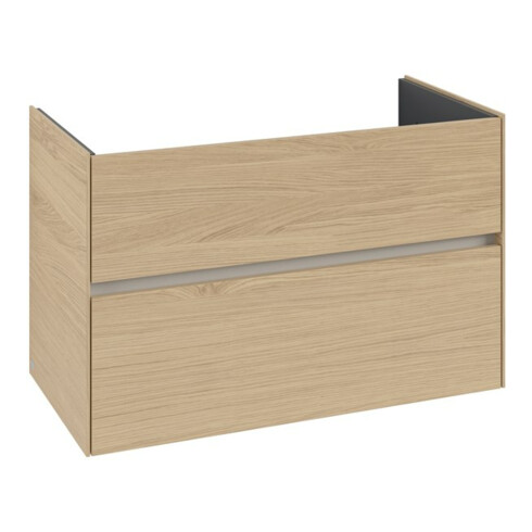 V&B Meuble sous lavabo Collaro 96,1x61x48cm, vasque centrale, chêne nordique