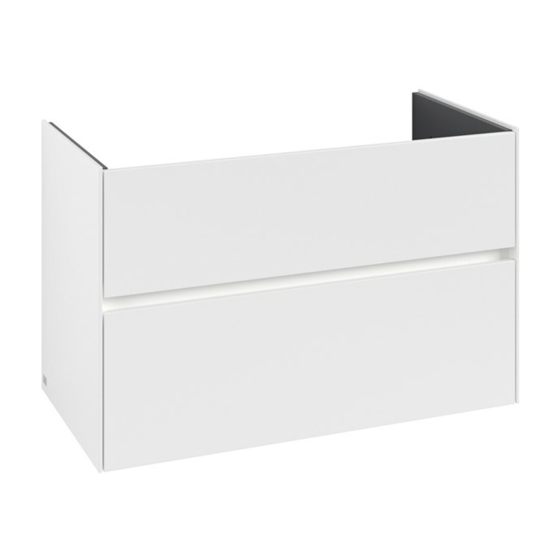 V&B Meuble sous lavabo Collaro 96,1x61x48cm, WT mi, LED 7W, blanc mat