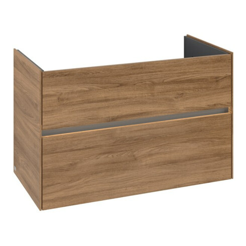 V&B Meuble sous lavabo Collaro 96,1x61x48cm, WT mi, LED 7W, Kan Oa