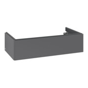 V&B Meuble sous-lavabo Éclairage à tiroir Antao 98,8x25,6x49,3cm, sans robinet, Anthracite avec laqué