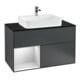 V&B Meuble sous lavabo Éclairage mural Finion 100, Pl b m, Rg l w m Lac, md bl. m Lac-1