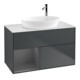 V&B Meuble sous-lavabo Éclairage mural Finion 100, Pl w m, Rg A m Lac, md bl. m Lac-1