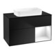 V&B Meuble sous lavabo Éclairage mural Finion 100x60,3 cm, blanc brillant, bleu mat-1