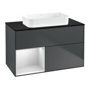 V&B Meuble sous lavabo Éclairage mural Finion 100x60,3 cm, Rg l w m Lac, md bl. m Lac