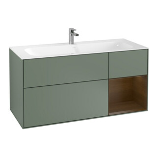 V&B Meuble sous-lavabo Éclairage mural Finion 119,6x59,1 cm, rég. re wal ven, Oli. m Lac