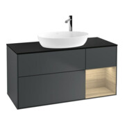 V&B Meuble sous lavabo Éclairage mural Finion 120 cm, Pl b m, Reg Oa ven, md bl. m Lac