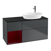 V&B Meuble sous lavabo Éclairage mural Finion 120 cm, Pl b m, Rg Peo m La, md bl. m Lac