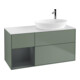 V&B Meuble sous lavabo Éclairage mural Finion 120 cm, placage bois m, laque brillant, huile m, laque-1