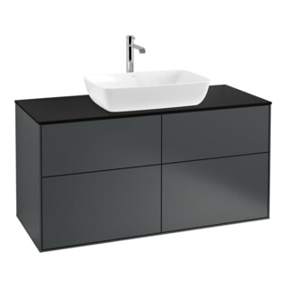 V&B Meuble sous lavabo Éclairage mural Finion 120x60,3cm, pl. abd. bleu m, md bleu m Lac