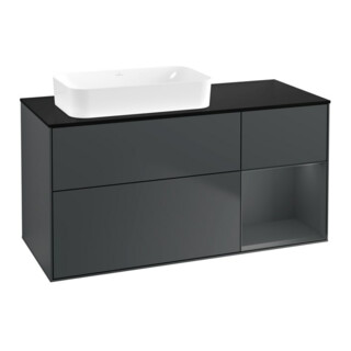 V&B Meuble sous lavabo Éclairage mural Finion 120x60 cm, Rg r md b m Lac, md bl. m Lac