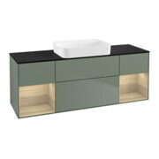 V&B Meuble sous lavabo Éclairage mural Finion 160x60,3x50,1 cm, Reg Oa ven, Oli. m Lac