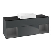 V&B Meuble sous lavabo Éclairage mural Finion 160x60,3x50,1 cm, Rg A m La, md bl. m Lac