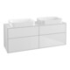V&B Meuble sous lavabo Éclairage mural Finion 160x60,3x50,1cm, blanc brillant, blanc mat Lac-1