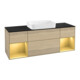 V&B Meuble sous-lavabo Éclairage mural Finion 160x60,3x50,1cm, chêne doré m Lac, Oa ven-1