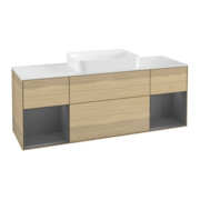 V&B Meuble sous lavabo Éclairage mural Finion 160x60,3x50,1cm, Rg A m Lac, Oa ven