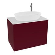 V&B Meuble sous-lavabo Éclairage mural Finion 80x60,3 cm, Plaque abd. blanc mat, Peony mat