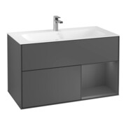 V&B Meuble sous-lavabo Éclairage mural Finion 99,6x59,1cm, Anthracite m