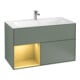 V&B Meuble sous-lavabo Éclairage mural Finion 99,6x59,1cm, étagère G, oli. m Lac-1